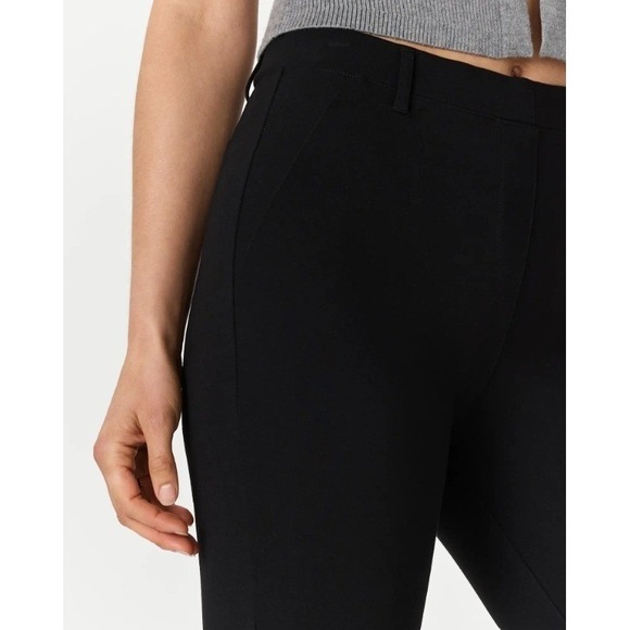 Quince Black Ultra-Stretch Ponte Bootcut Pants 30" Inseam Size Petite S Black - Picture 3 of 7